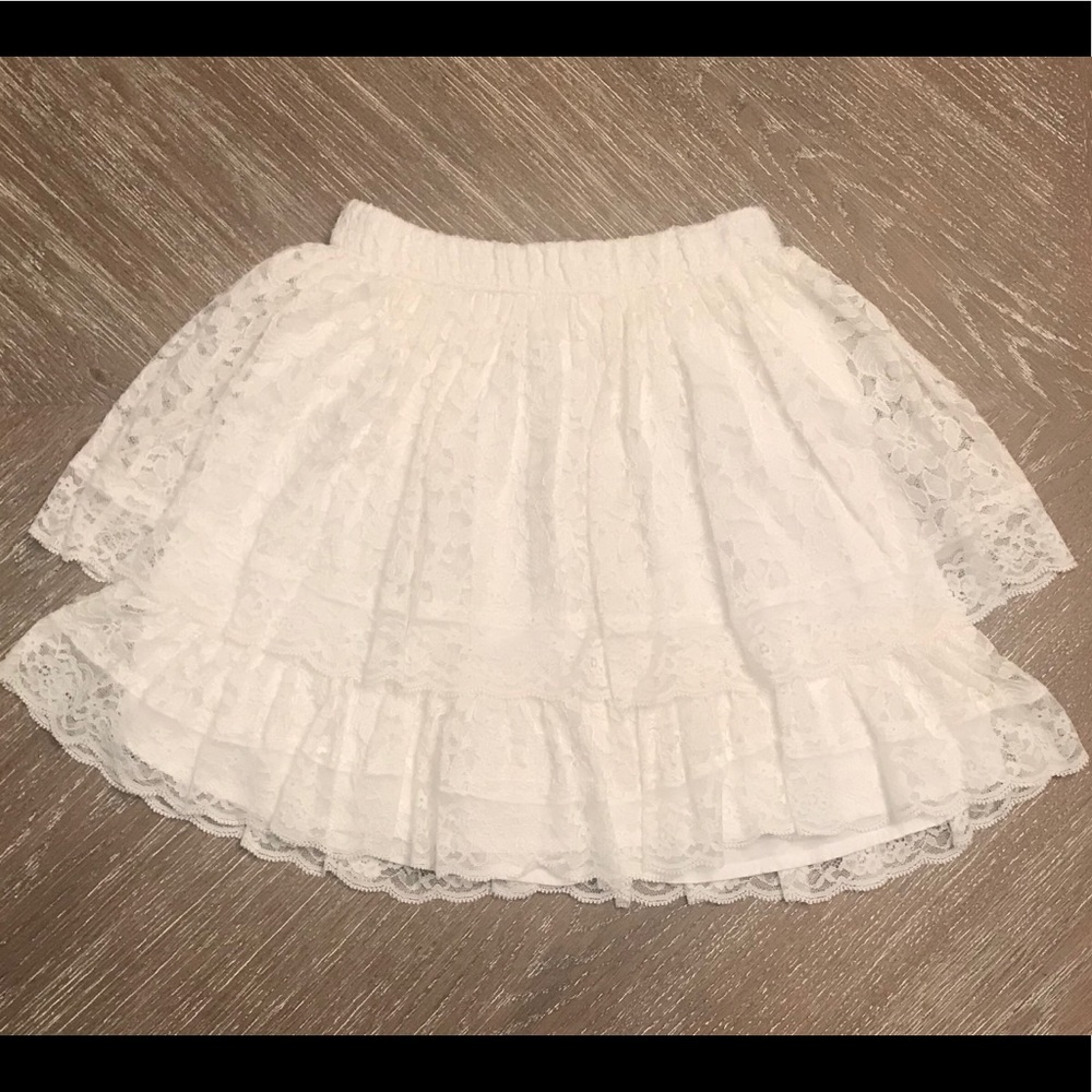 Girls Abercrombie Lace Skirt